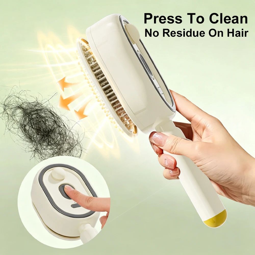 Escova de cabelo elétrica 2 em 1
