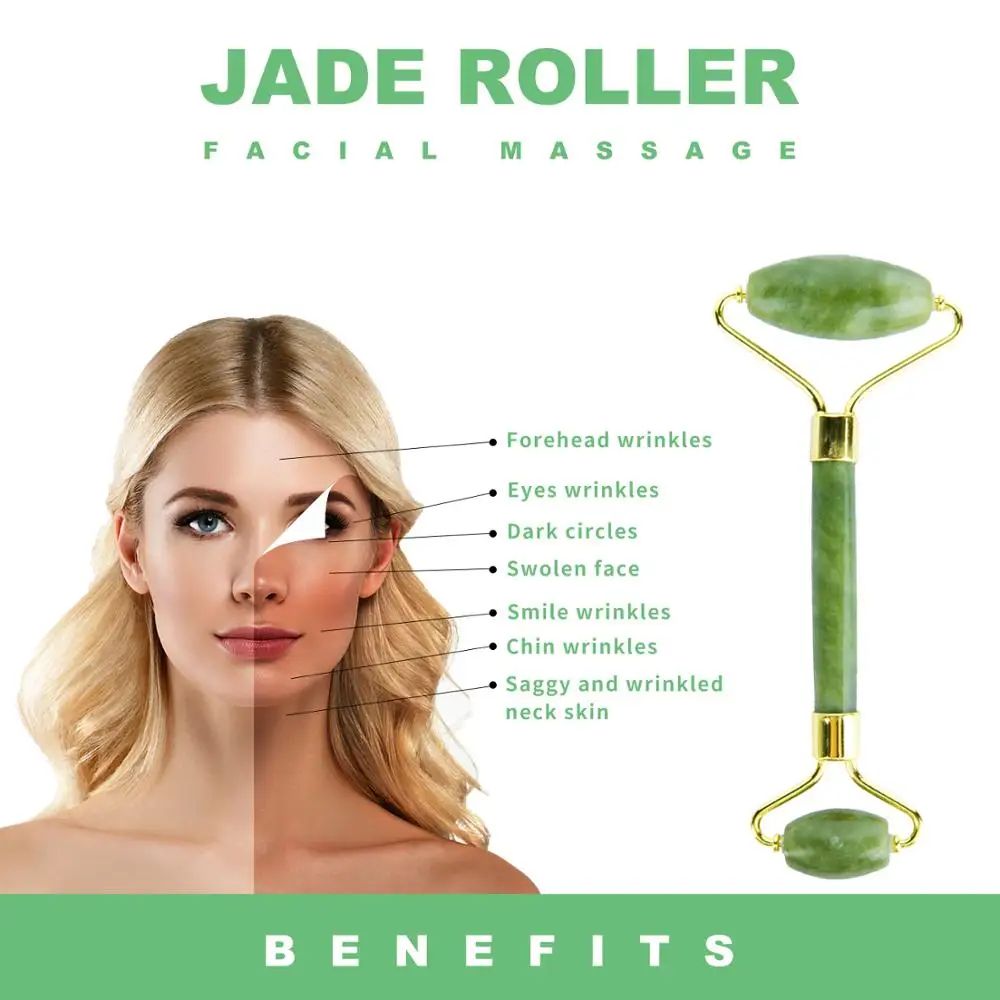 Raspador de pedra de jade natural Guasha