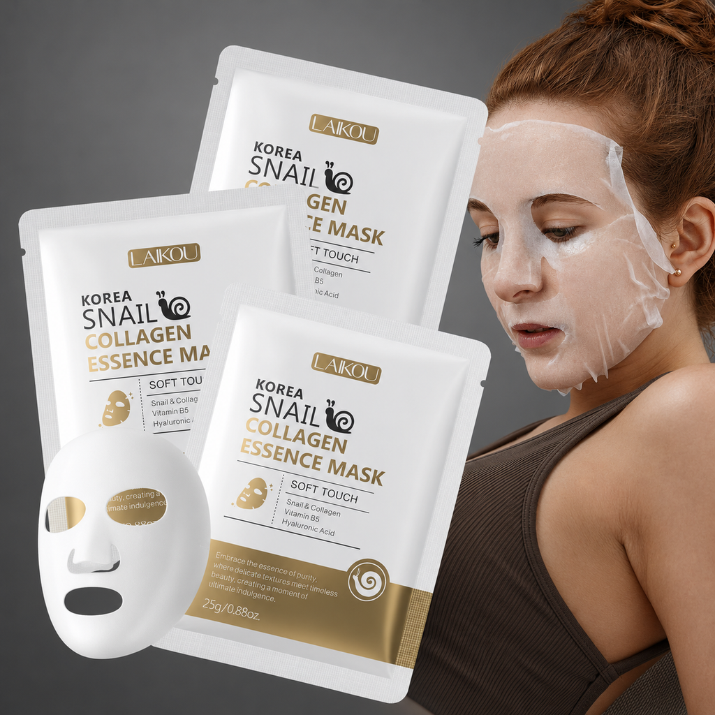 LAIKOU Korea Collagen and Snail Essence Hydrating Sheet Mask