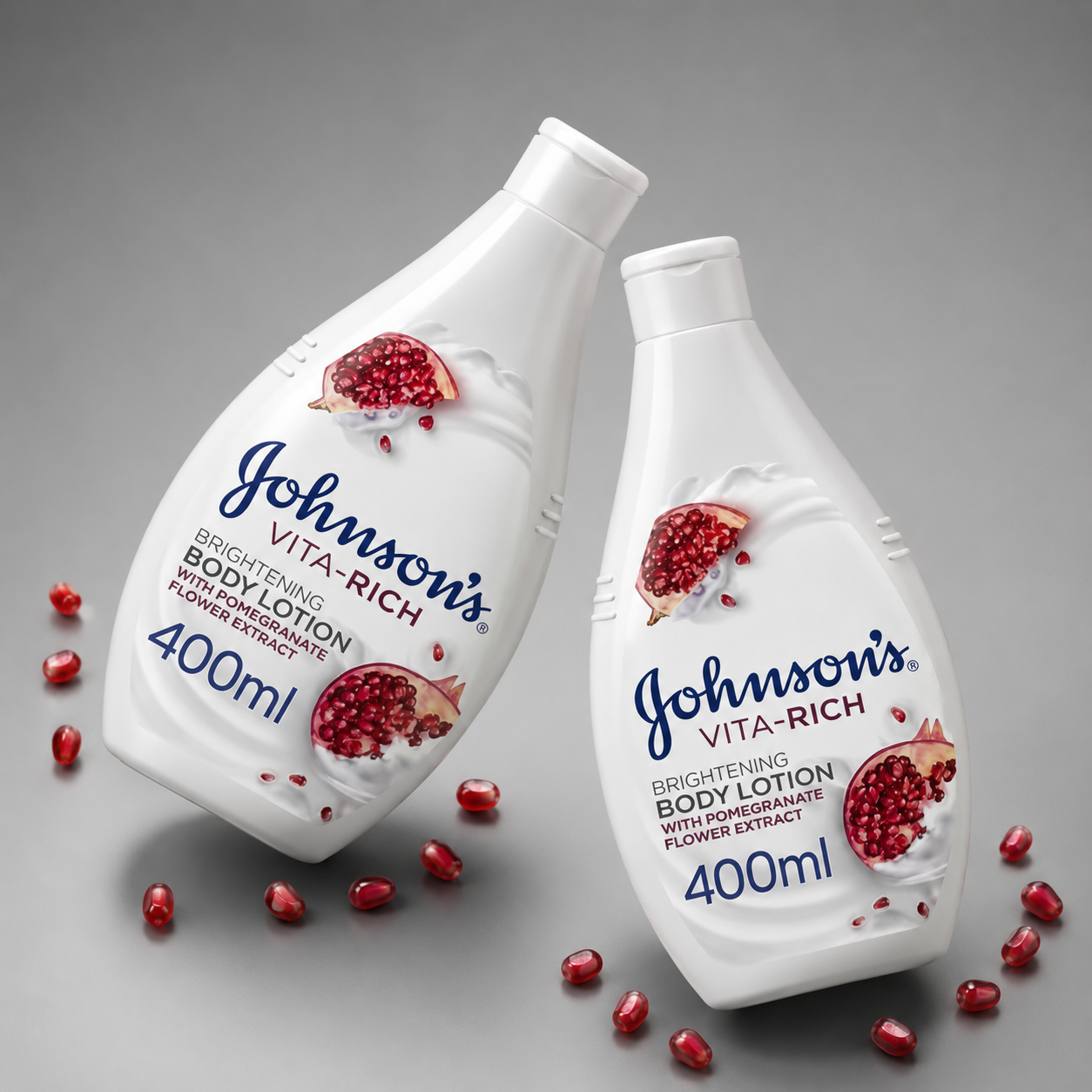 Johnsons Vita-Rich Bright Body Lotion Pomgrnt